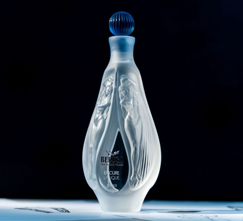 Lalique 和 Beluga 推出 Beluga Epicure Series II，合作推出伏特加包裝設計