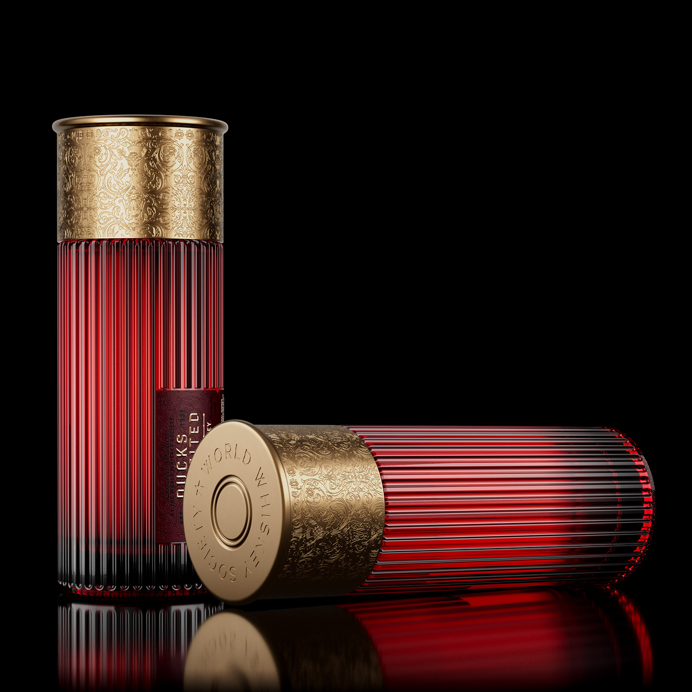 由 Think Bold Studio 精心打造的 Ducks Unlimited Shotgun shell 酒瓶設(shè)計及包裝設(shè)計。